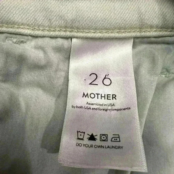 Mother The Hustle Ankle Fray in Play Date Size 26 Laurel Green - Picture 9 of 11